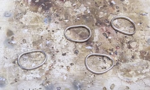 Judy Larson's Textured Stacked Rings - , Contemporary Wire Jewelry, Texturing, Butane Torch, Soldering, Solder, textured stackiing rings